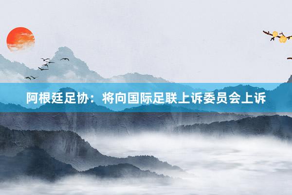 阿根廷足协：将向国际足联上诉委员会上诉