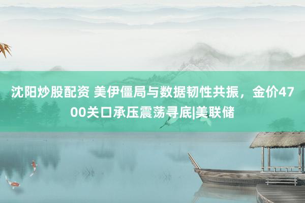 沈阳炒股配资 美伊僵局与数据韧性共振，金价4700关口承压震荡寻底|美联储